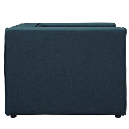 Mingle Upholstered Fabric Armchair, Blue, Fabric 13175