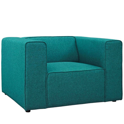 Mingle Upholstered Fabric Armchair, Fabric, Blue 13177