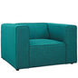 Mingle Upholstered Fabric Armchair, Fabric, Blue 13177
