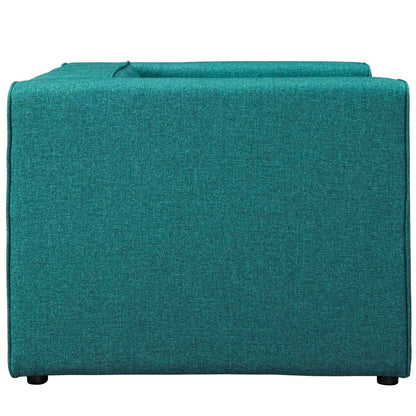 Mingle Upholstered Fabric Armchair, Fabric, Blue 13177