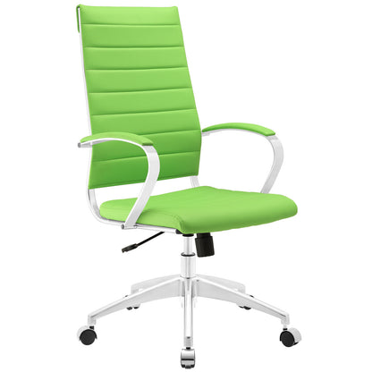 Jive Highback Office Chair, Green Faux Leather