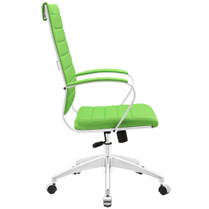 Jive Highback Office Chair, Green Faux Leather