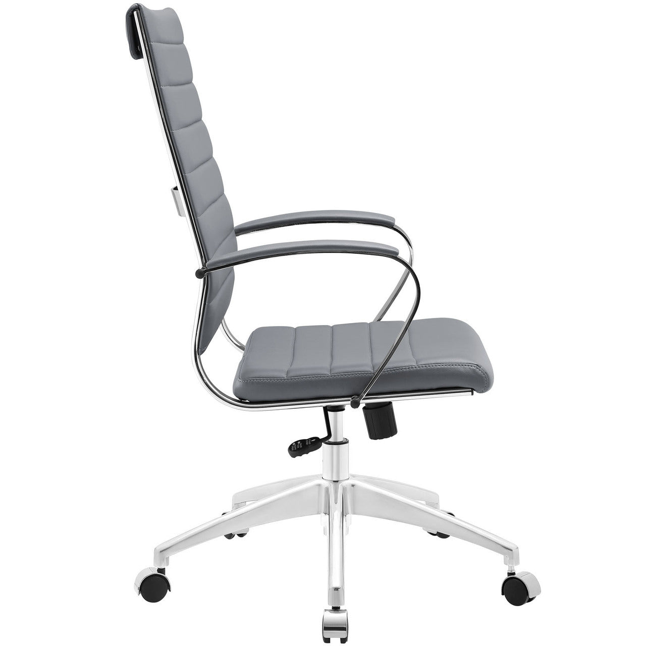 Jive Highback Office Chair, Grey Faux Leather