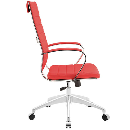 Jive Highback Office Chair, Red Faux Leather