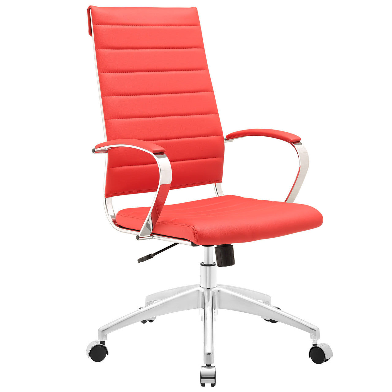 Jive Highback Office Chair, Red Faux Leather