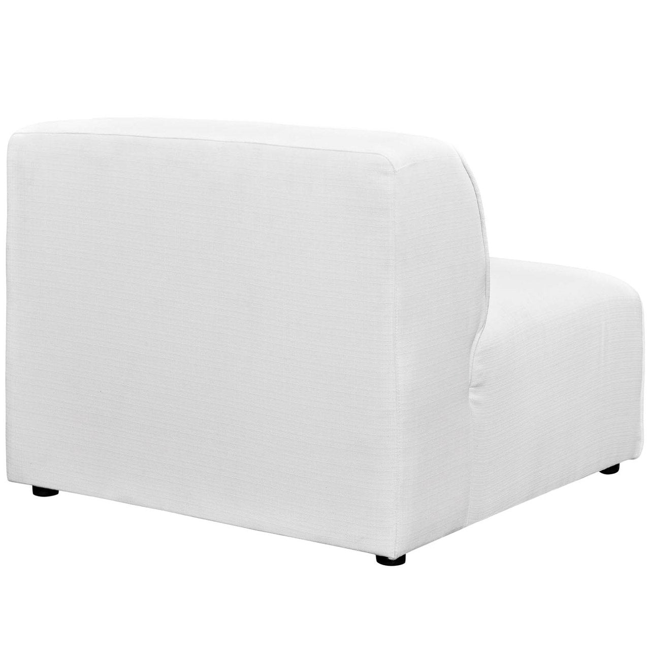 Mingle Fabric Armless, White, Fabric 13190