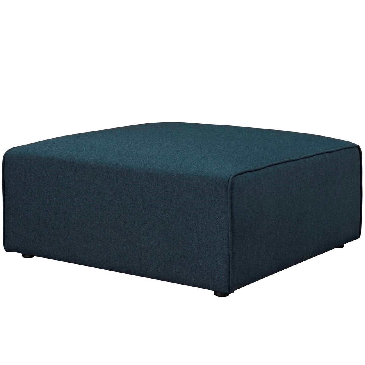 Mingle Fabric Ottoman, Blue, Fabric 13191