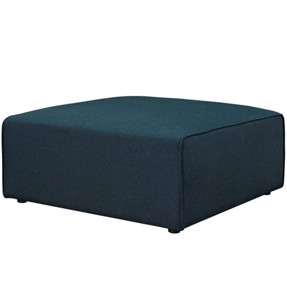 Mingle Fabric Ottoman, Blue, Fabric 13191