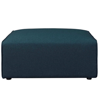 Mingle Fabric Ottoman, Blue, Fabric 13191