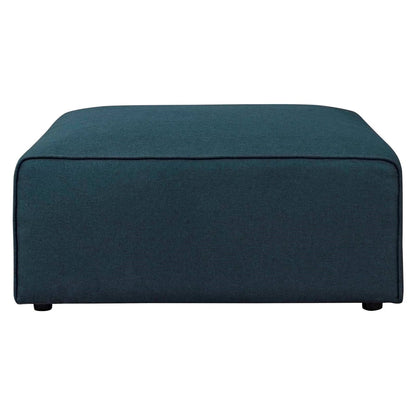 Mingle Fabric Ottoman, Blue, Fabric 13191