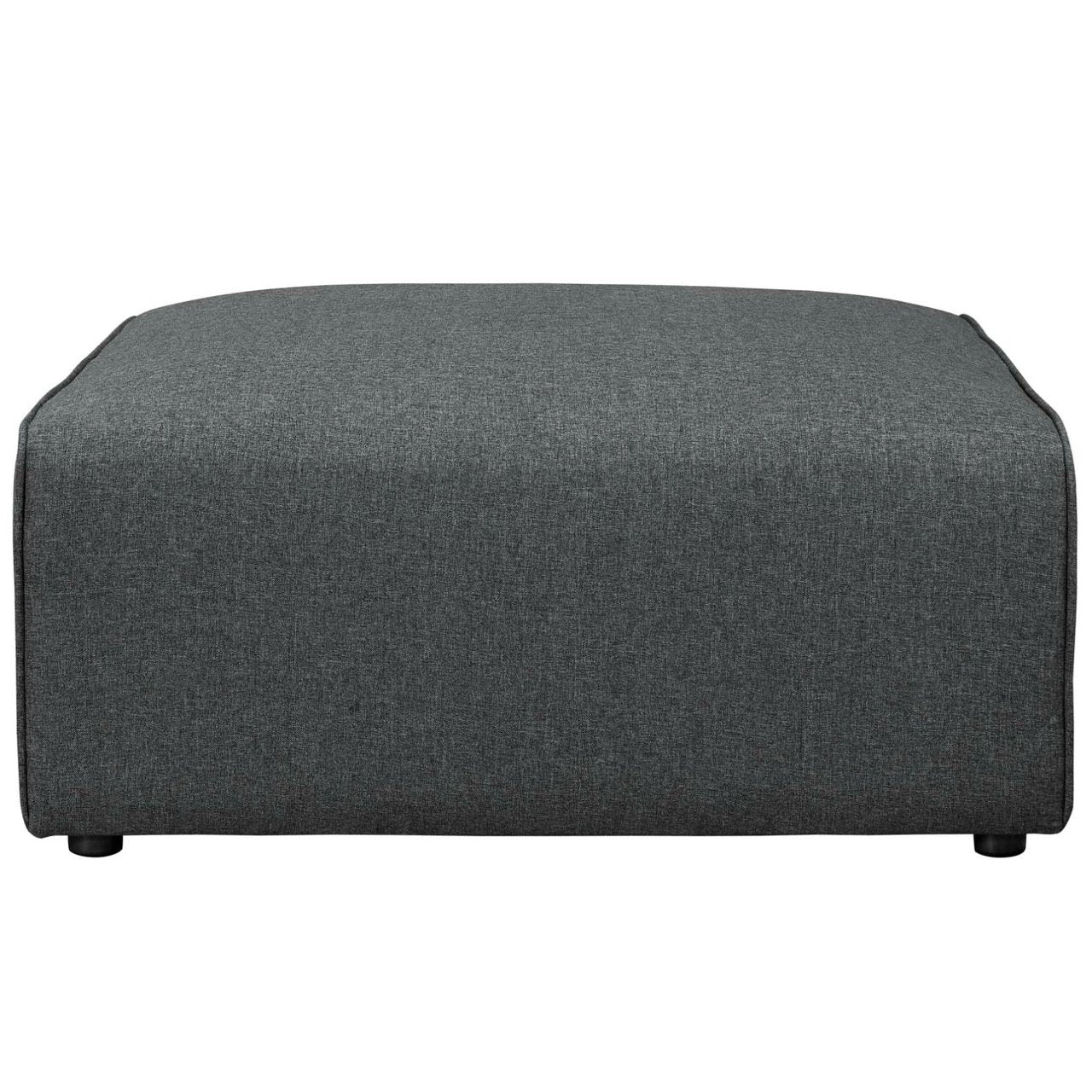 Mingle Fabric Ottoman, Grey, Fabric 13192