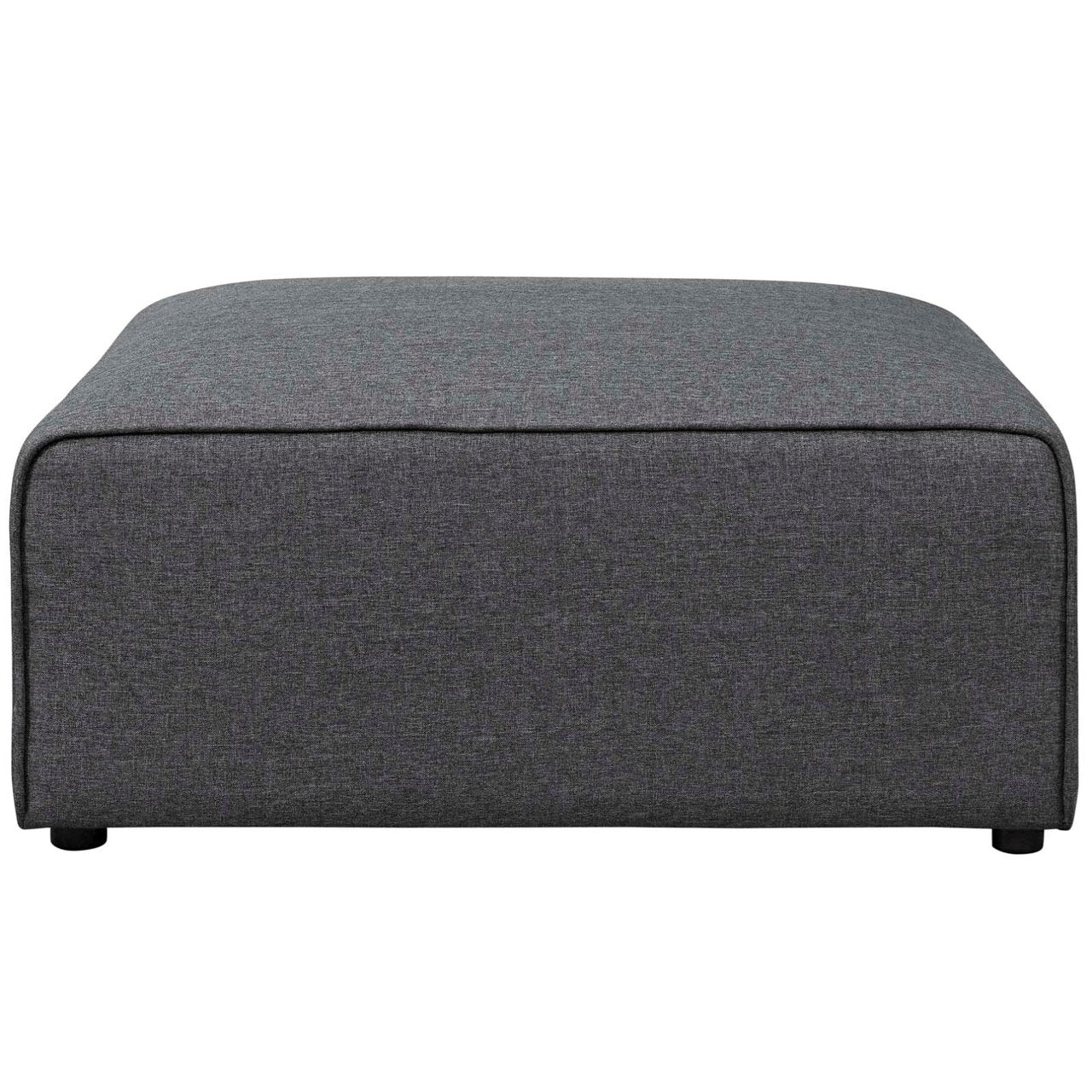 Mingle Fabric Ottoman, Grey, Fabric 13192
