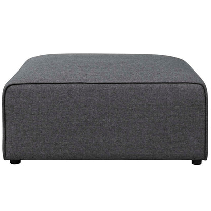 Mingle Fabric Ottoman, Grey, Fabric 13192