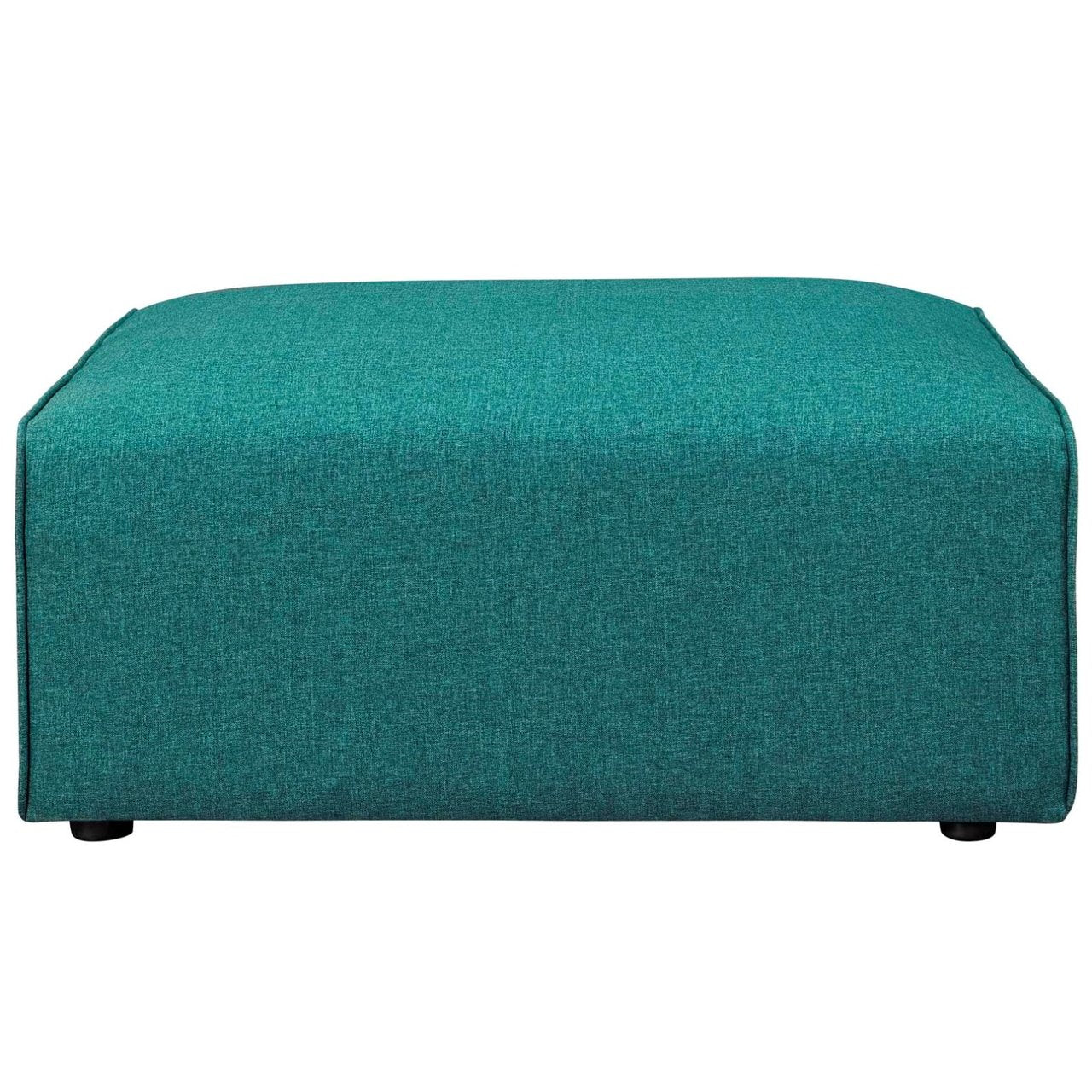 Mingle Fabric Ottoman , Blue, Fabric 13193