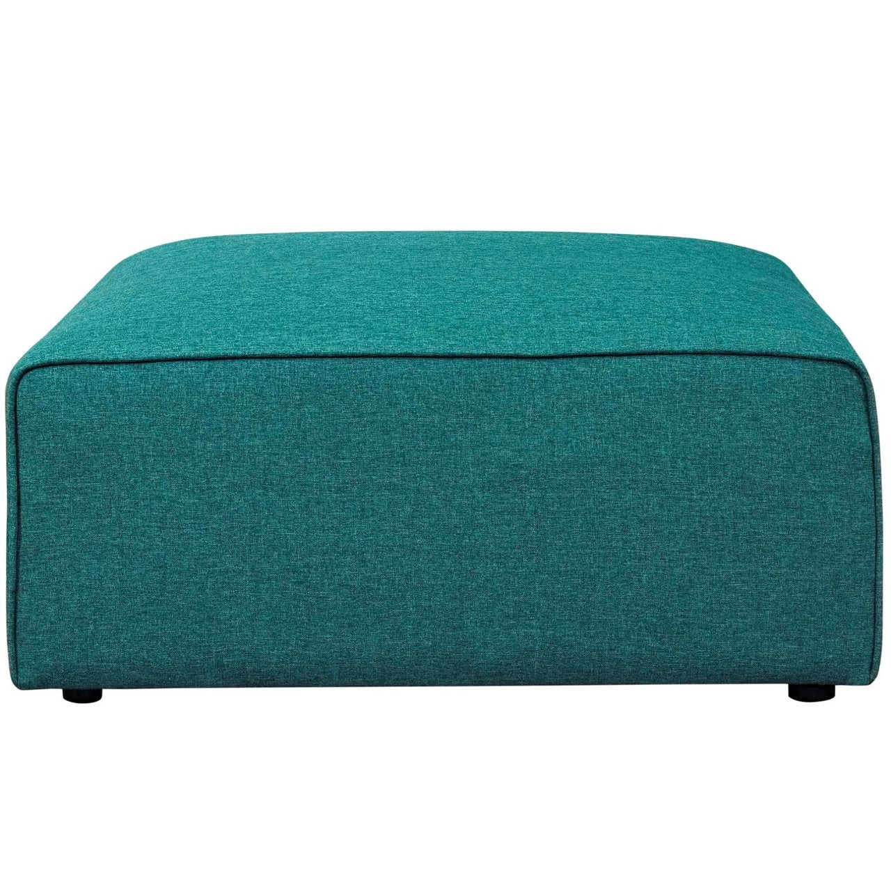 Mingle Fabric Ottoman , Blue, Fabric 13193