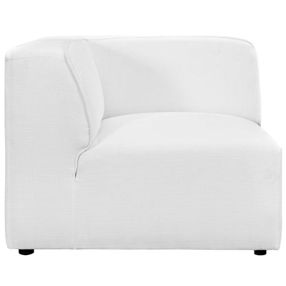 Mingle Corner Sofa, White, Fabric 13198