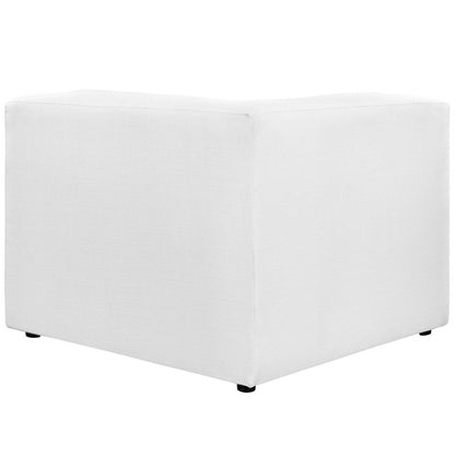 Mingle Corner Sofa, White, Fabric 13198