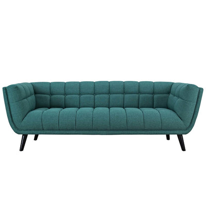 Bestow Upholstered Fabric Sofa, Fabric, Aqua Blue 13640