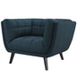 Bestow Upholstered Fabric Armchair, Fabric, Blue 13641