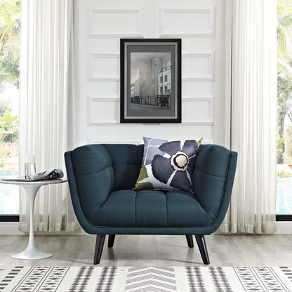Bestow Upholstered Fabric Armchair, Fabric, Blue 13641
