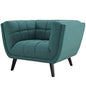 Bestow Upholstered Fabric Armchair, Fabric, Aqua Blue 13643