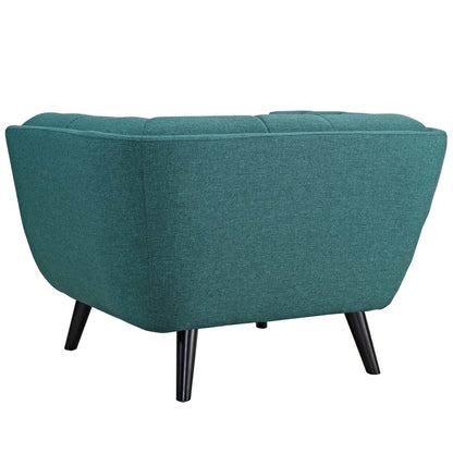 Bestow Upholstered Fabric Armchair, Fabric, Aqua Blue 13643
