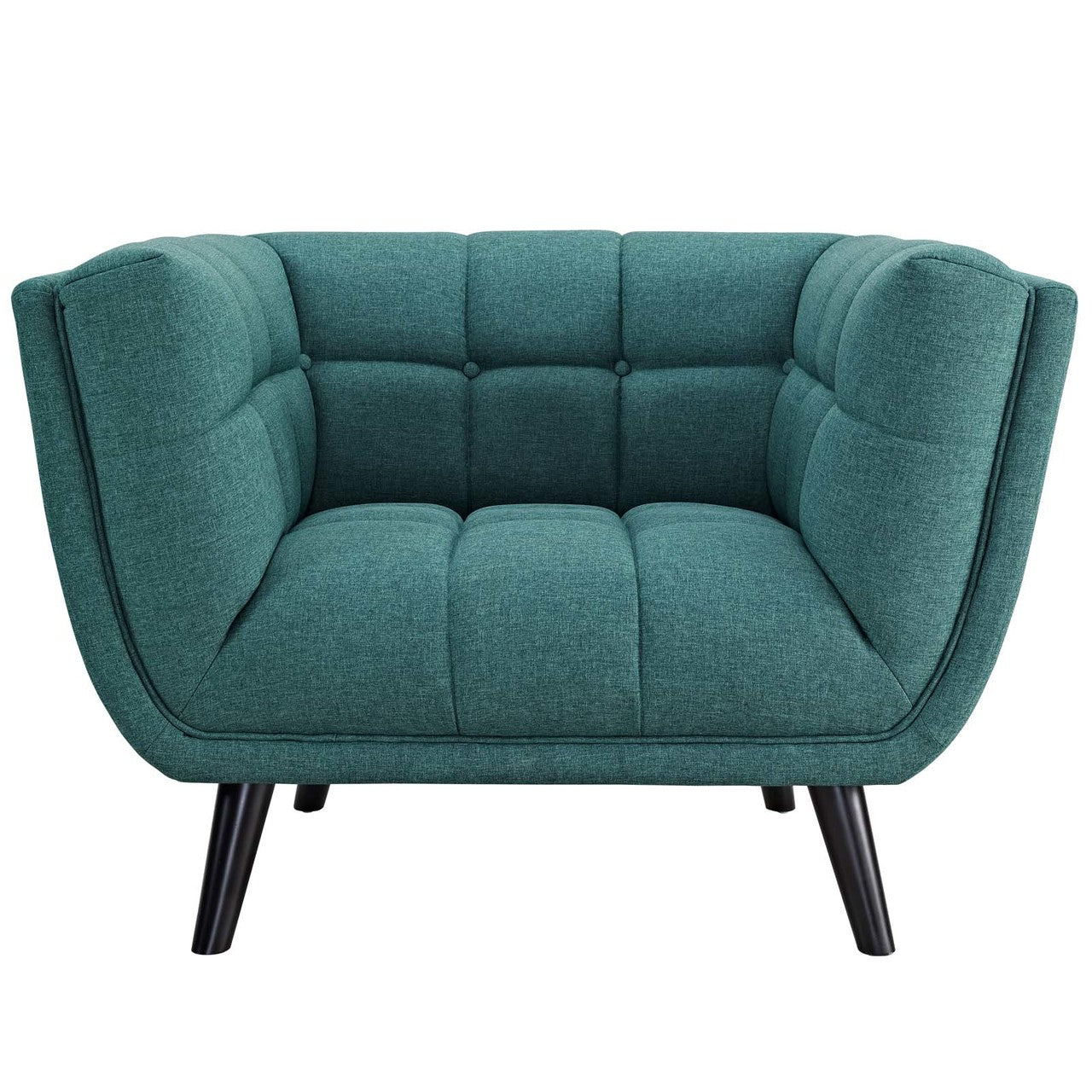Bestow Upholstered Fabric Armchair, Fabric, Aqua Blue 13643