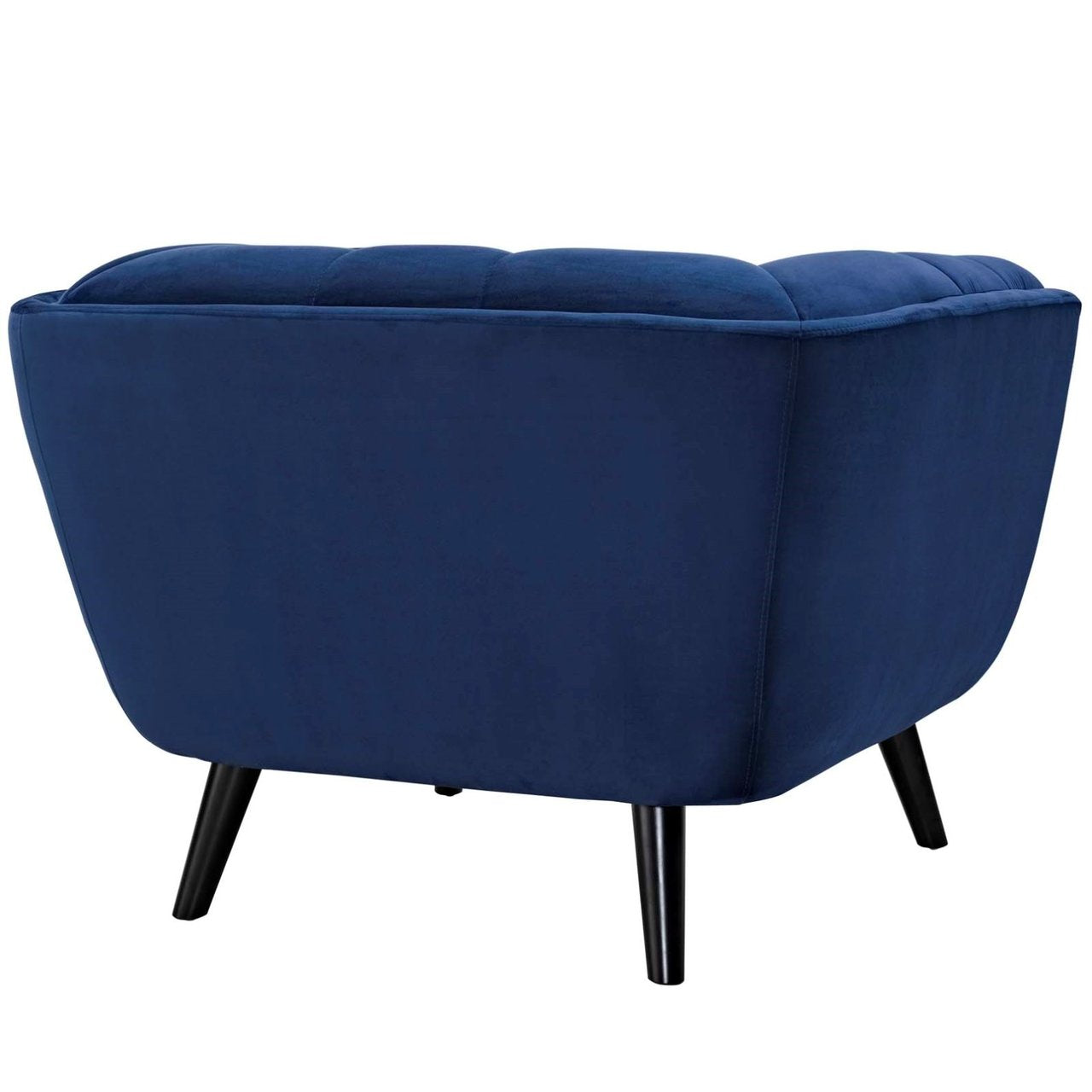 Bestow Velvet Armchair, Navy, Fabric 13204