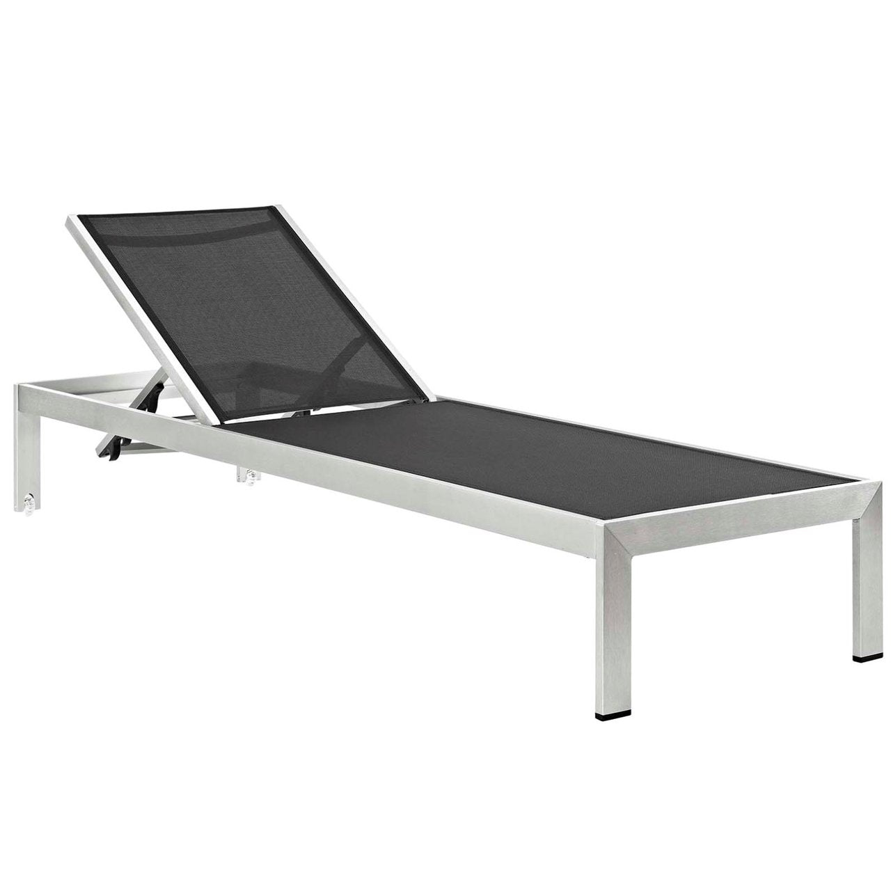 Shore Chaise with Cushions Outdoor Patio Aluminum Set of 2, Green, Metal 11803