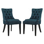 Regent Dining Side Chair Fabric Set of 2, Navy, Fabric 11847