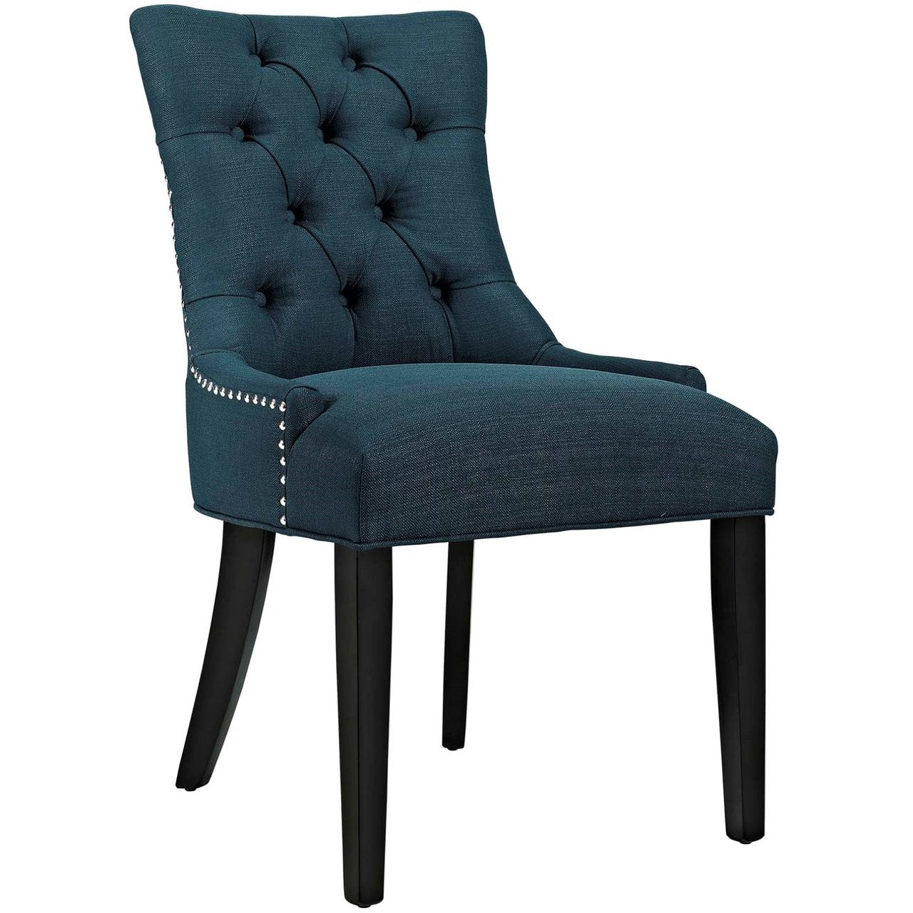 Regent Dining Side Chair Fabric Set of 2, Navy, Fabric 11847