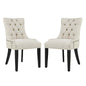 Regent Dining Side Chair Fabric Set of 2, Fabric, Beige 13648
