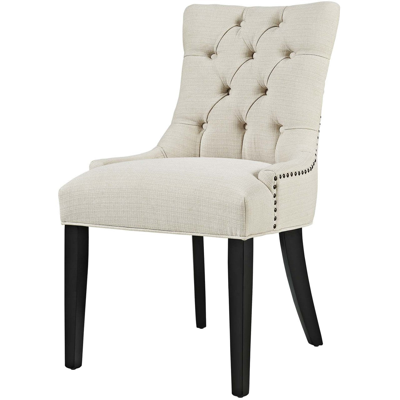 Regent Dining Side Chair Fabric Set of 2, Fabric, Beige 13648