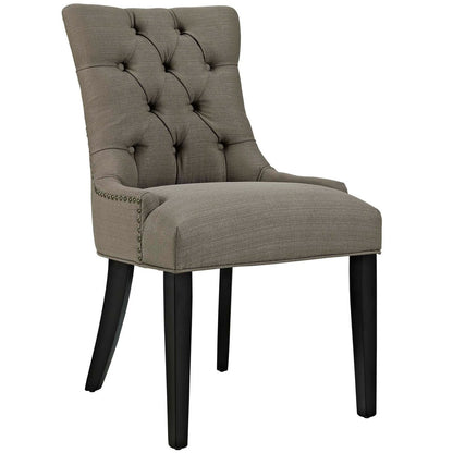 Regent Dining Side Chair Fabric Set of 2, Grey, Fabric 11849