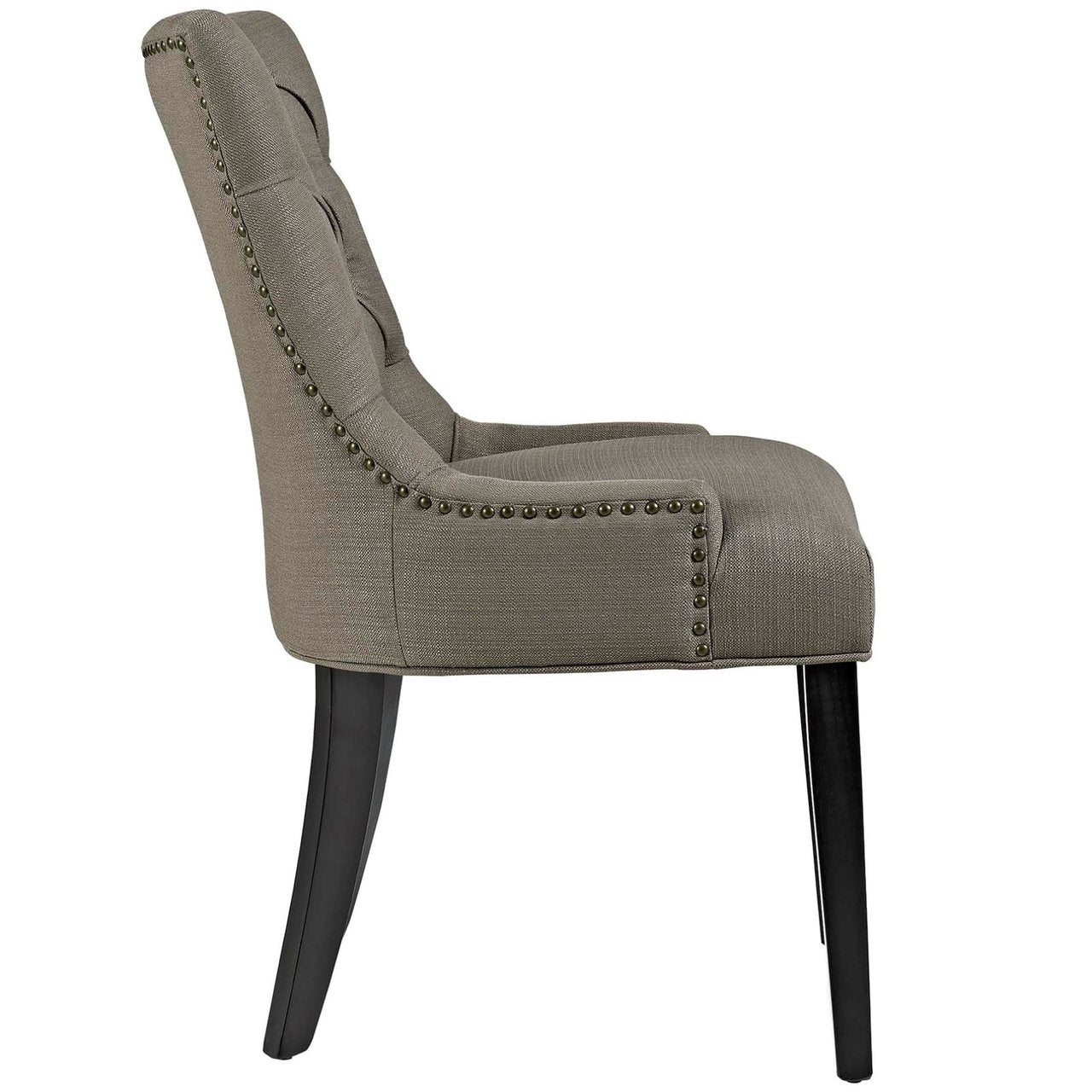 Regent Dining Side Chair Fabric Set of 2, Grey, Fabric 11849