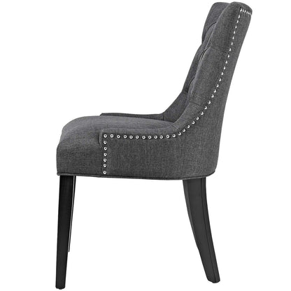 Regent Dining Side Chair Fabric Set of 2, Fabric, Grey Gray 13650