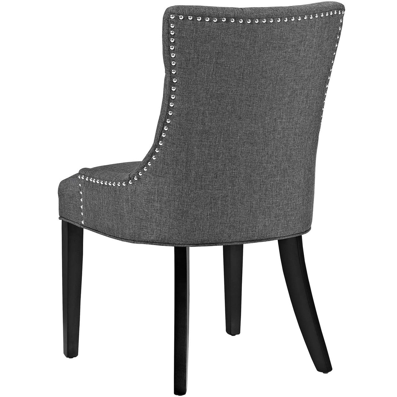 Regent Dining Side Chair Fabric Set of 2, Fabric, Grey Gray 13650