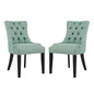 Regent Dining Side Chair Fabric Set of 2, Fabric, Blue 13651