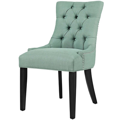 Regent Dining Side Chair Fabric Set of 2, Fabric, Blue 13651