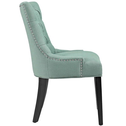 Regent Dining Side Chair Fabric Set of 2, Fabric, Blue 13651