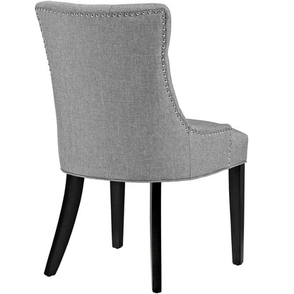 Regent Dining Side Chair Fabric Set of 2, Grey, Fabric 11850