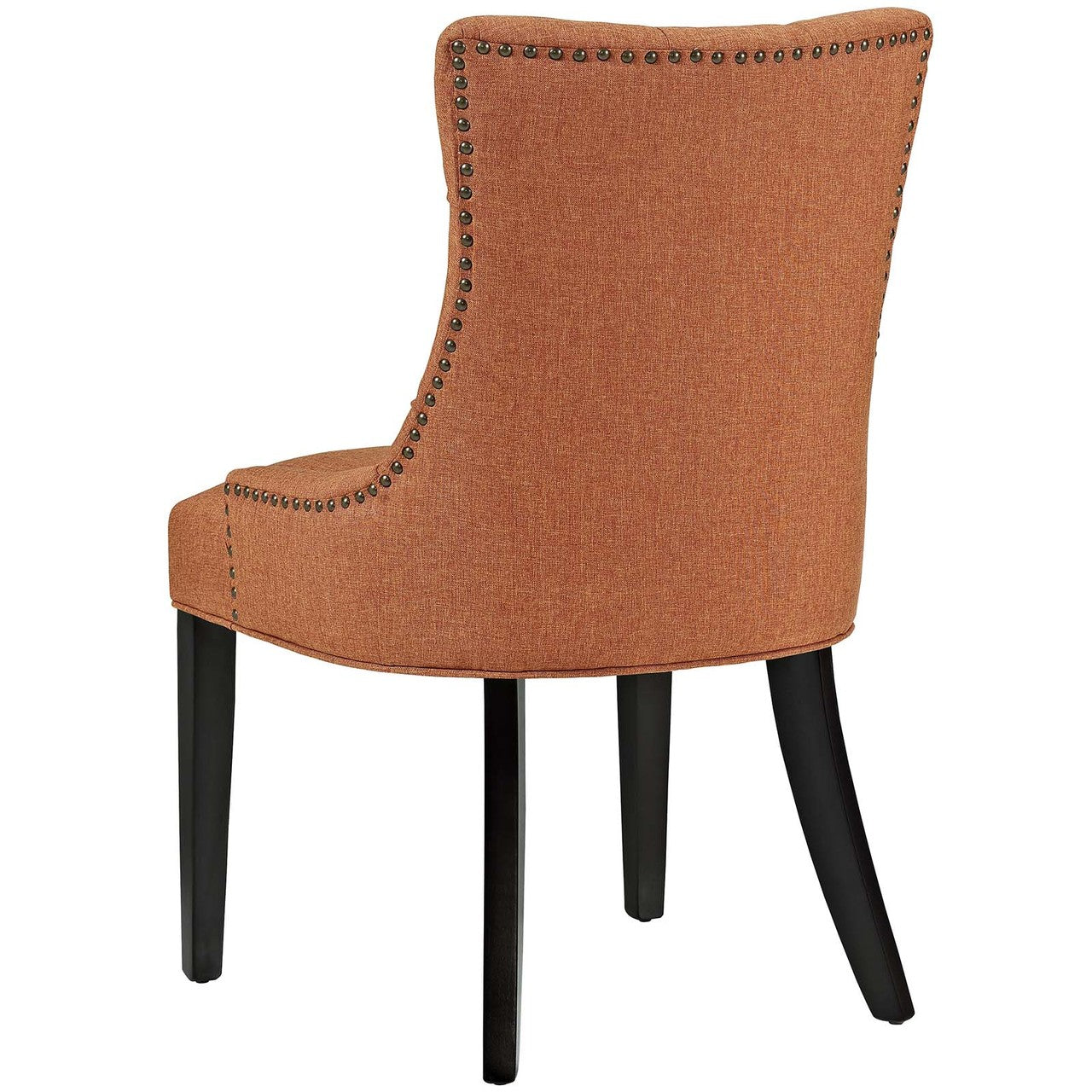 Regent Dining Side Chair Fabric Set of 2, Fabric, Orange 13652