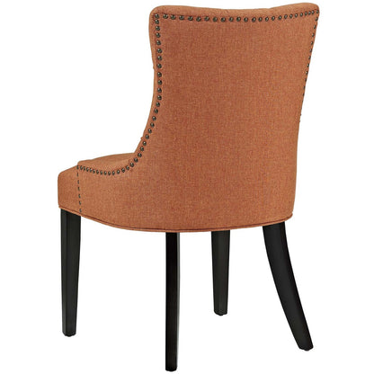 Regent Dining Side Chair Fabric Set of 2, Fabric, Orange 13652