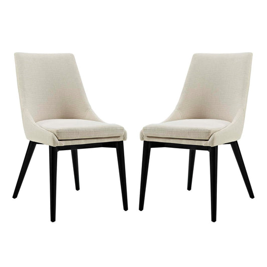 Viscount Dining Side Chair Fabric, Beige, Fabric 11856