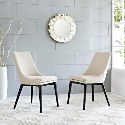 Viscount Dining Side Chair Fabric, Beige, Fabric 11856