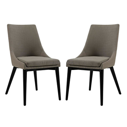 Viscount Dining Side Chair Fabric, Grey, Fabric 11858