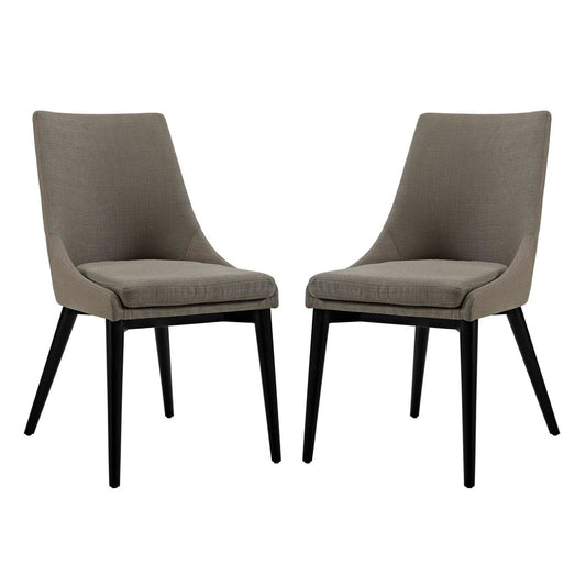 Viscount Dining Side Chair Fabric, Grey, Fabric 11858