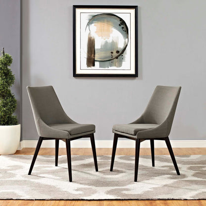 Viscount Dining Side Chair Fabric, Grey, Fabric 11858