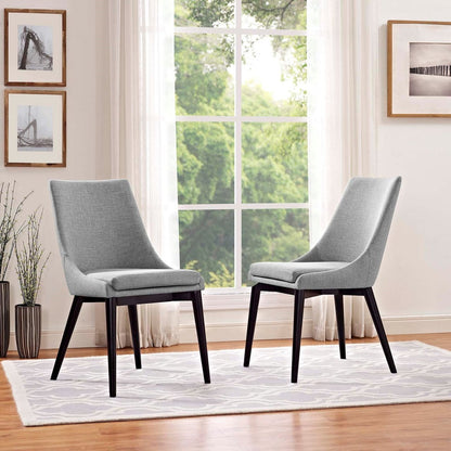 Viscount Dining Side Chair Fabric, Grey, Fabric 11862
