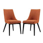 Viscount Dining Side Chair Fabric, Orange, Fabric 11863